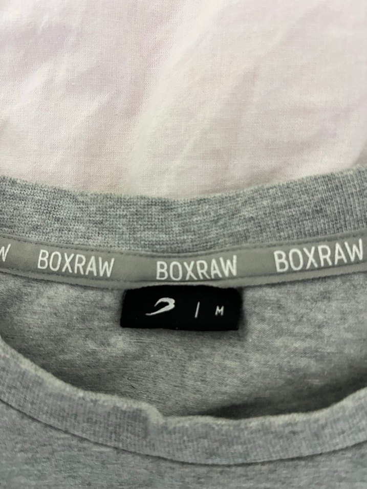 Gri Kısa Kollu Crop Top - Görsel 2