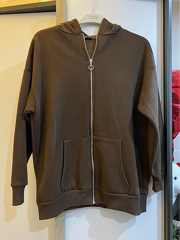 Kahverengi sweat ceket