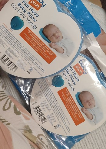 Baby Plus Mavi Düz Kafa Yastığı - Görsel 3