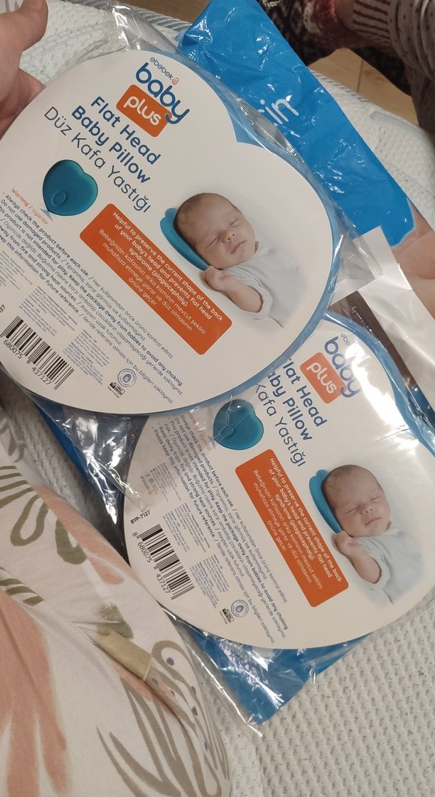 Baby Plus Mavi Düz Kafa Yastığı - Görsel 3