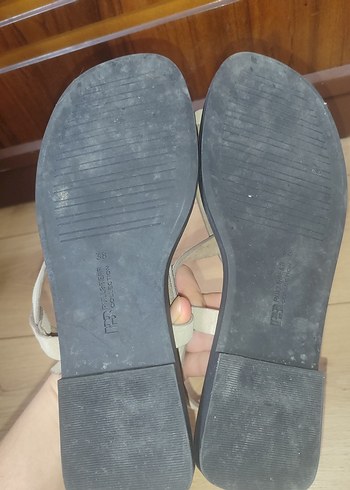 Bej Süet Kadın Sandalet - Görsel 5