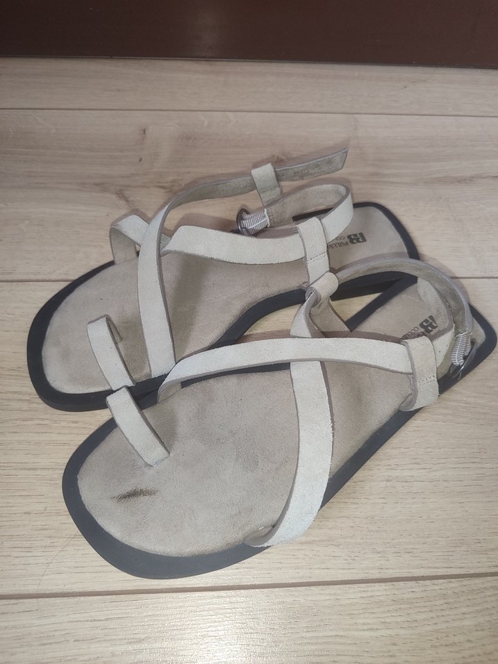 Bej Süet Kadın Sandalet - Görsel 3