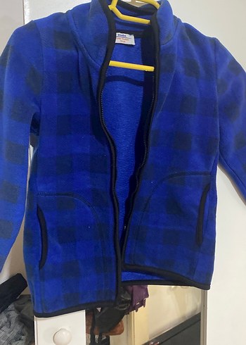 Erkek Çocuk Siyah Mavi Fermuarlı Ceket - Görsel 5