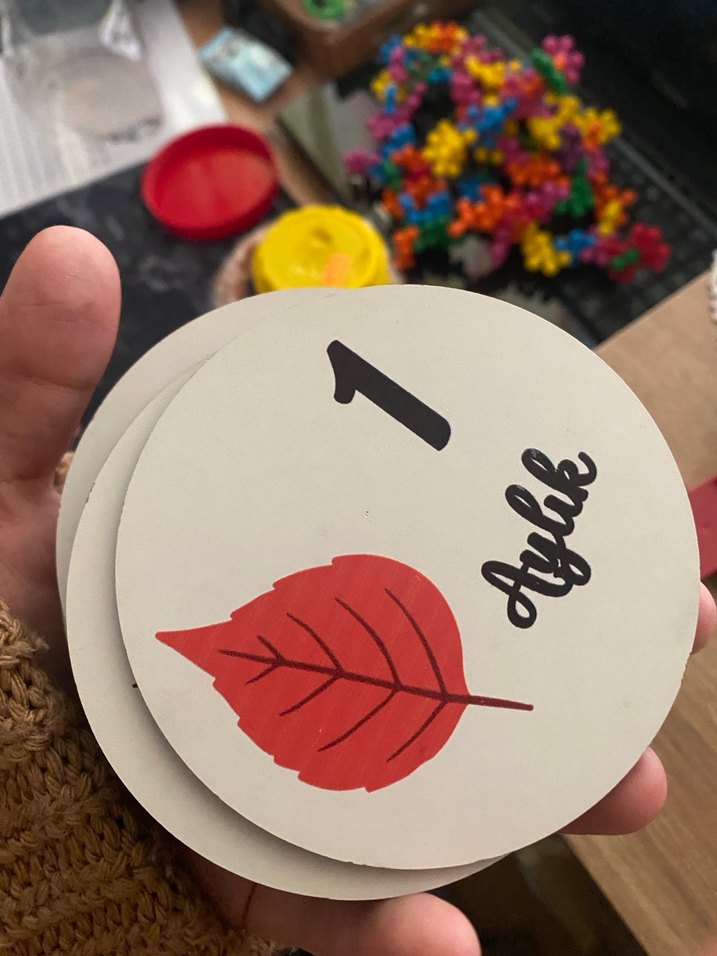 Bebek ay kartları - Görsel 2