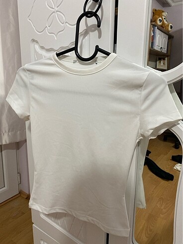 Bisiklet yaka basic kısa kollu esnek body