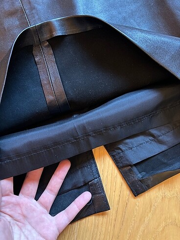 Vintage deri etek - Görsel 3