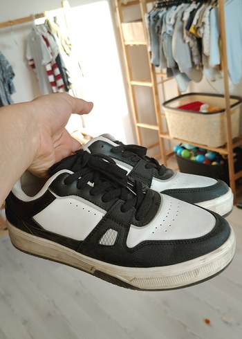 Diğer Beyaz Gri Kadın Spor Ayakkabı Velcro
