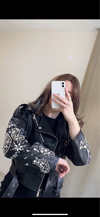 l Beden Deri ceket oversize S-M-L-XL