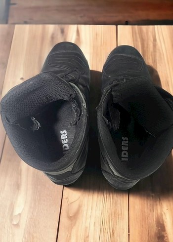 Siyah Erkek Biker Botları Motorsiklet ayakkabısı - Görsel 4