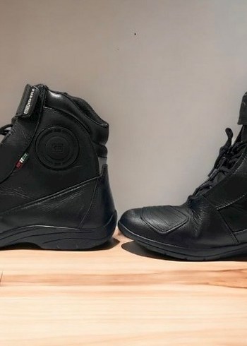 Siyah Erkek Biker Botları Motorsiklet ayakkabısı - Görsel 6