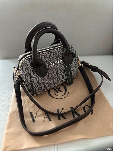  Beden Vakko Dokuma Kumaş Mini Speedy Çanta