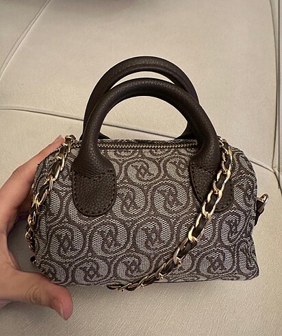 Diğer Vakko Dokuma Kumaş Mini Speedy Çanta