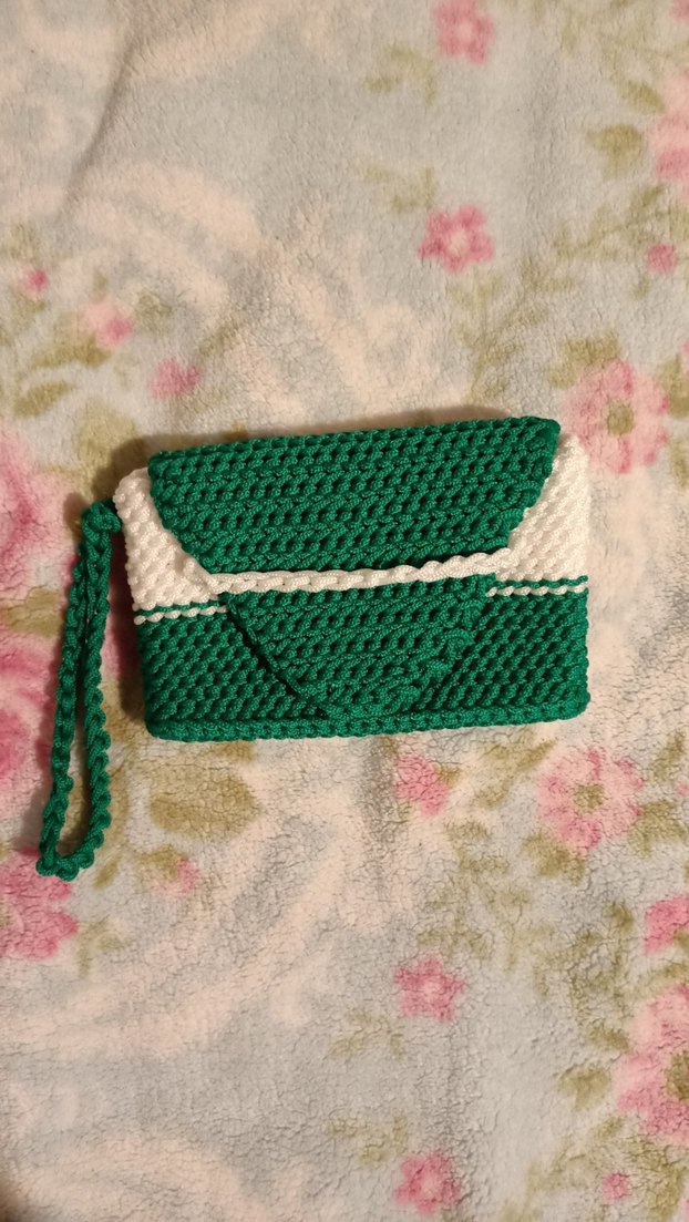 Hasır Örgü Beyaz Yeşil Kadın El Çantası - Görsel 2