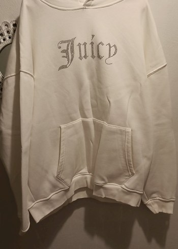 Beyaz Juicy yazılı sweatshirt - Görsel 2