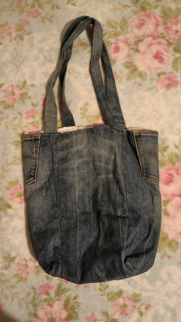 Mavi Kot Omuz Çantası - Görsel 2