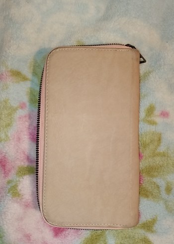 Bej Pembe Karışımı Fermuarlı Kadın Cüzdanı - Görsel 3