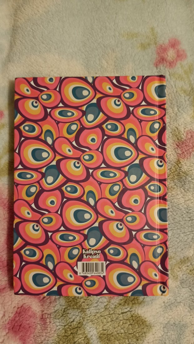 Çok Renkli Desenli Çizgili Orta Boy Defter - Görsel 2