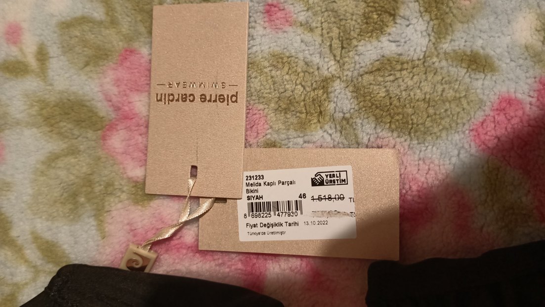 Siyah Pierre Cardin bikini takımı - Görsel 3