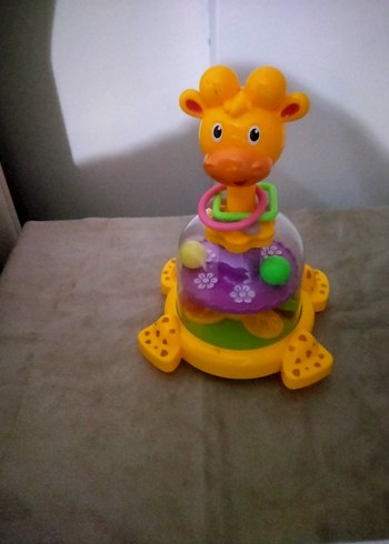 Renkli Zürafa Diş Kaşıyıcı ve Çıngırak