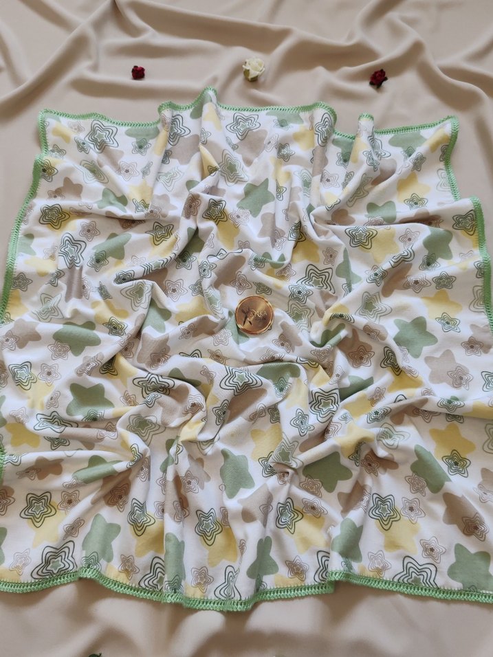 Desenli Müslin + Pazen Bebek Battaniyesi - Görsel 3