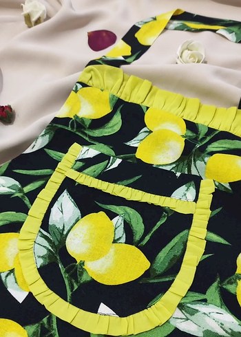 Çift Kat Desenli Mutfak önlüğü - Görsel 6