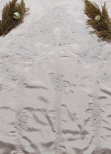 Güpürlü Bohça seti - Gelin bohçası - Nişan bohçası - Çeyizlik - Görsel 3