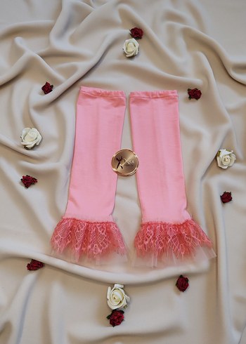 Dantel Detaylı Pembe Kolluk - Görsel 2