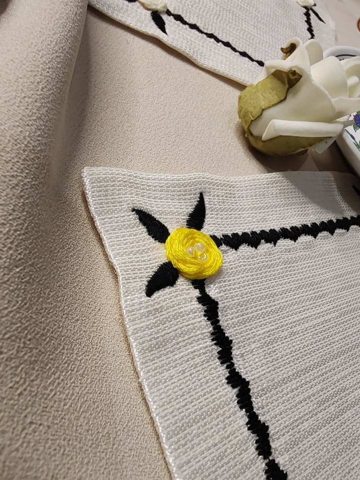 Nakışlı kahve sunum peçeteleri - Görsel 5