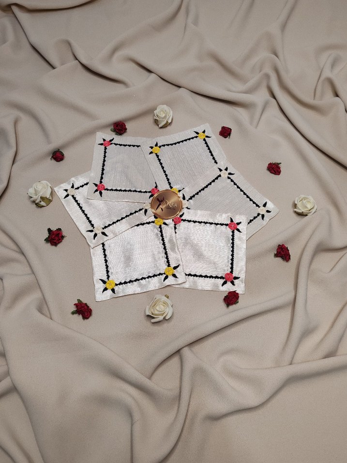 Nakışlı kahve sunum peçeteleri - Görsel 3