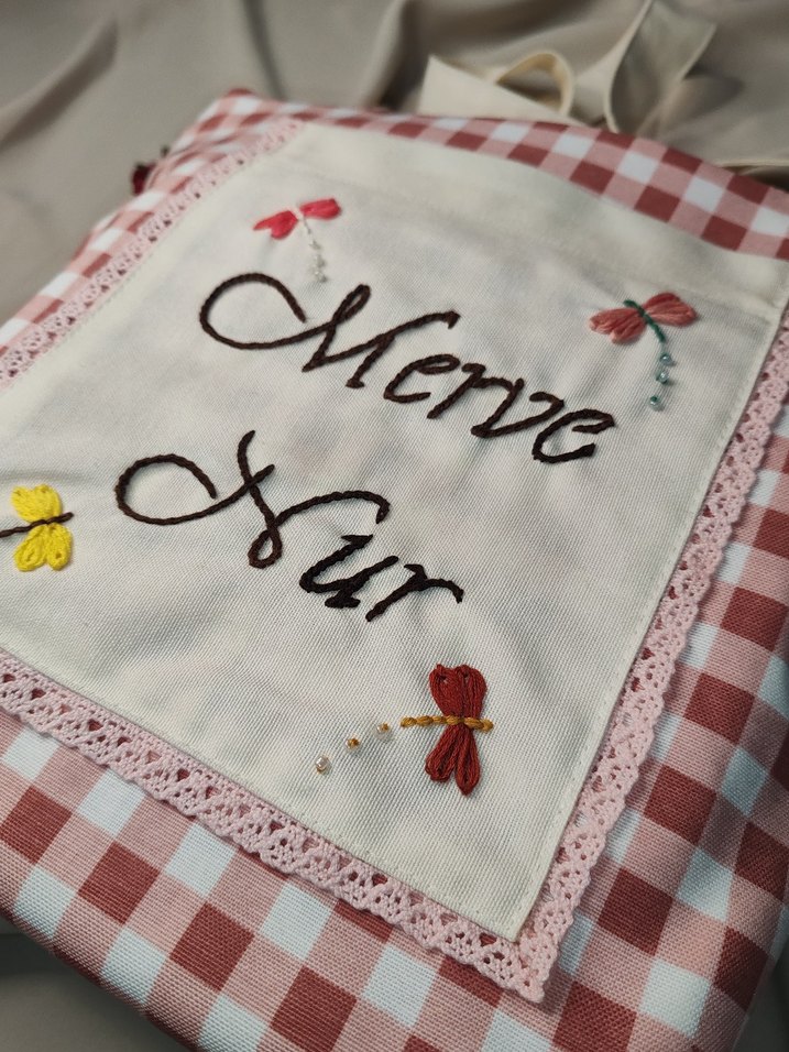 Nakışlı Dantel Detaylı Kadın Çanta - Görsel 4