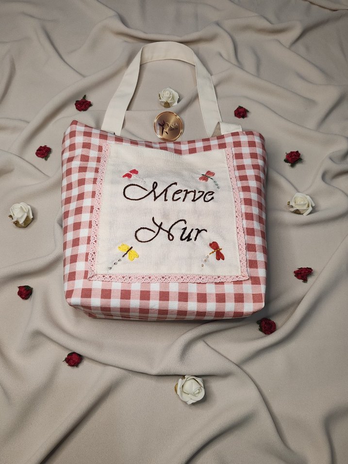 Nakışlı Dantel Detaylı Kadın Çanta - Görsel 2