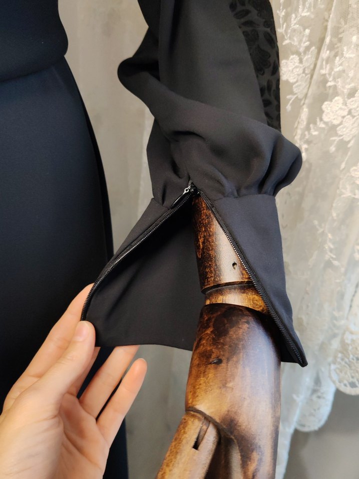 40-42 Beden Tesettür Ferace - Görsel 4