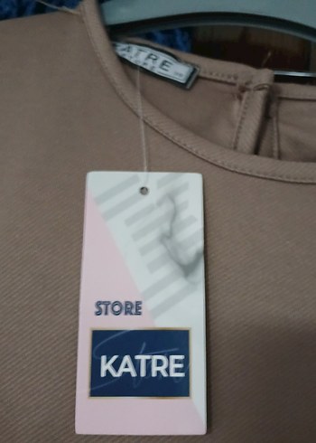 Kahverengi Kadın Uzun Salaş Elbise - Görsel 7