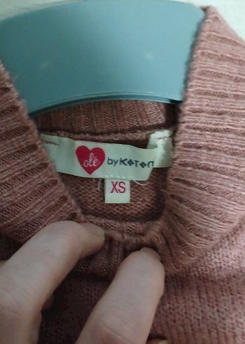 Bej Triko Kadın Kazak, Yuvarlak Yaka, Rahat Kesim - Görsel 2