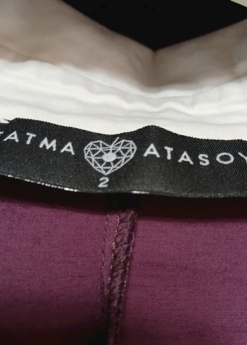 Düğmeli Uzun Mor Keten Elbise - Görsel 3