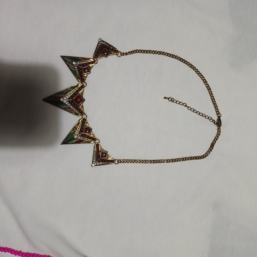 Uzun Zincir Detaylı Bohem Kadın Kolye - Görsel 2