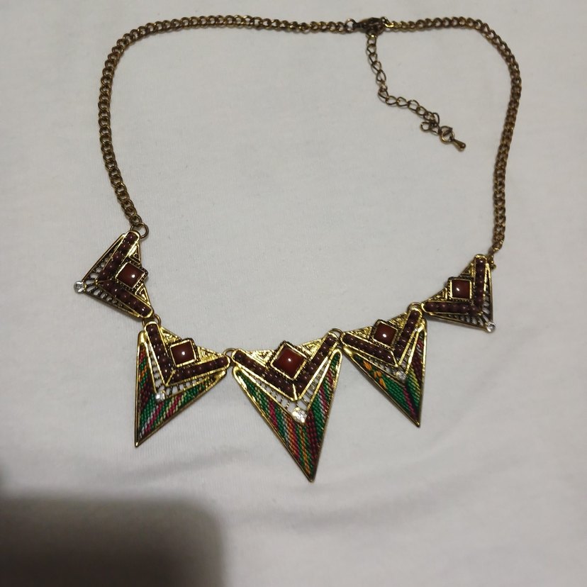 Uzun Zincir Detaylı Bohem Kadın Kolye - Görsel 3