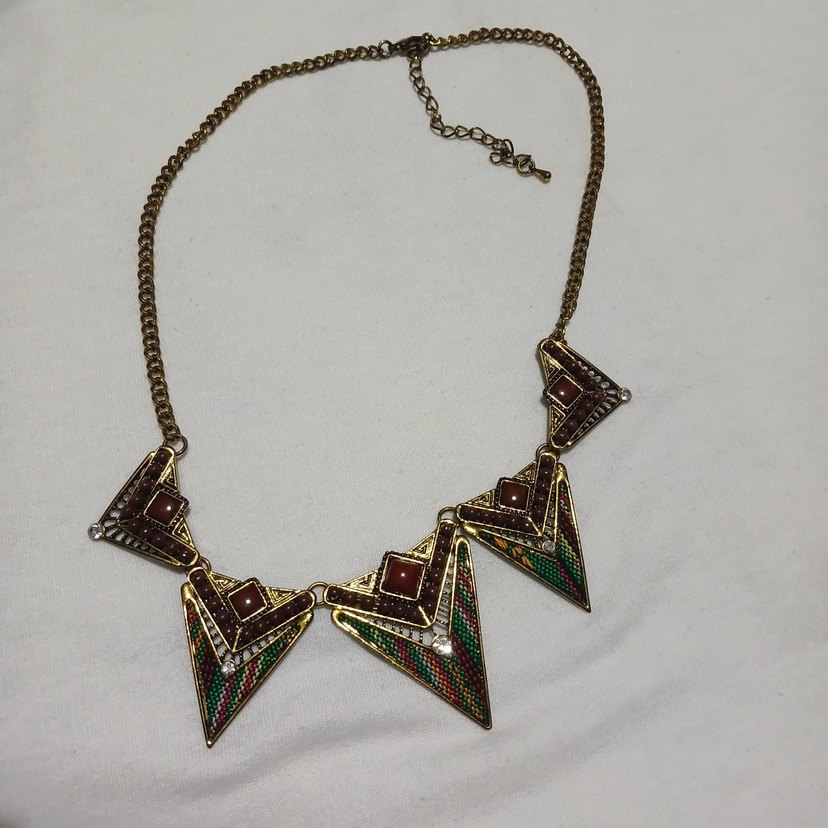 Uzun Zincir Detaylı Bohem Kadın Kolye - Görsel 4