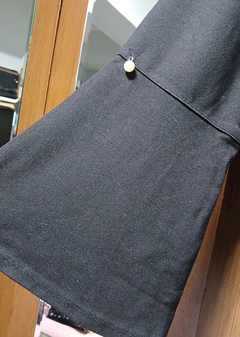 Siyah Kadın Uzun Kollu Salaş Tunik - Görsel 4