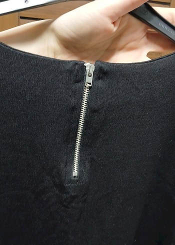 Siyah Kadın Uzun Kollu Salaş Tunik - Görsel 3