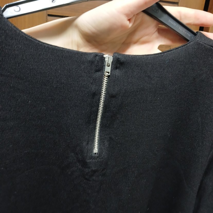 Siyah Kadın Uzun Kollu Salaş Tunik - Görsel 3