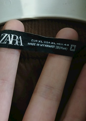 Deri Görünümlü Kahverengi Fermuarlı Erkek Ceket - Görsel 3