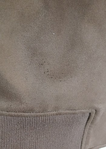 Deri Görünümlü Kahverengi Fermuarlı Erkek Ceket - Görsel 4