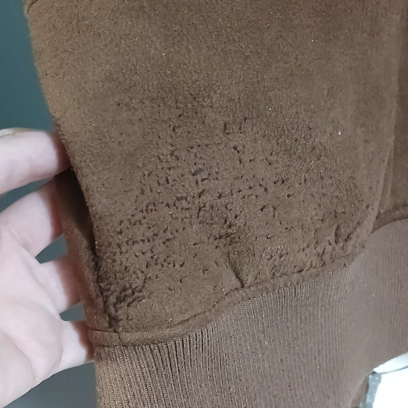 Deri Görünümlü Kahverengi Fermuarlı Erkek Ceket - Görsel 5