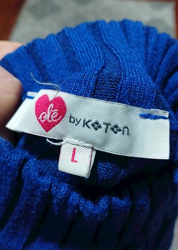 Kadın Lacivert Boğazlı İnce Triko Kazak - Görsel 5