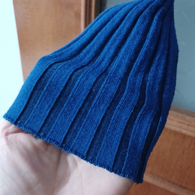 Kadın Lacivert Boğazlı İnce Triko Kazak - Görsel 3