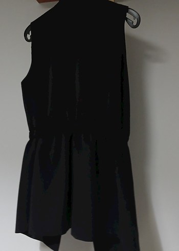 Düğmeli Siyah Kadın Yelek - Görsel 8