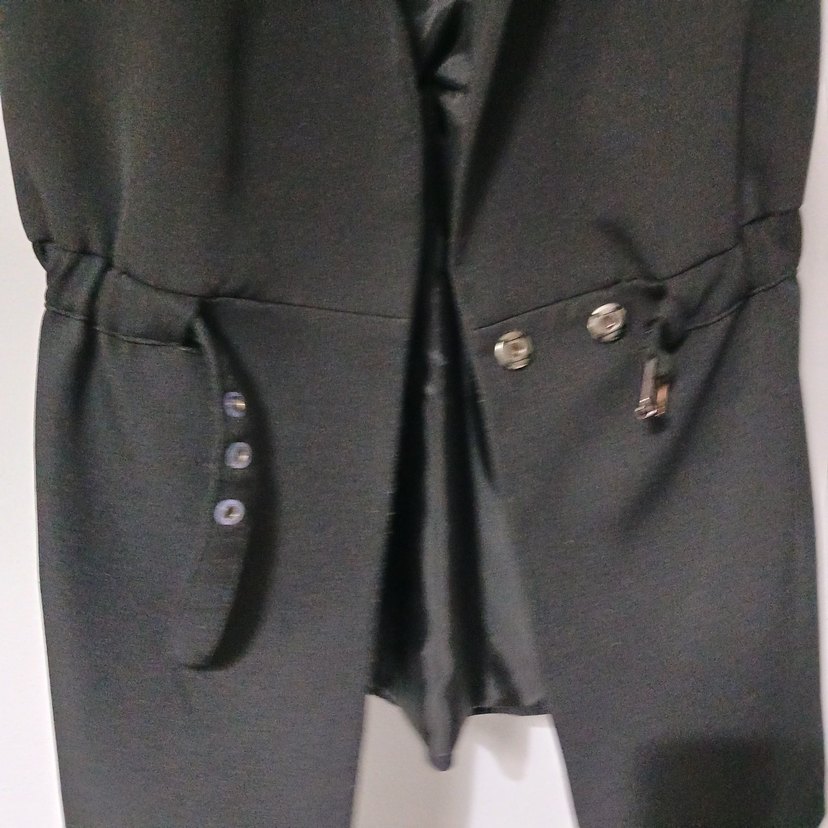 Düğmeli Siyah Kadın Yelek - Görsel 5