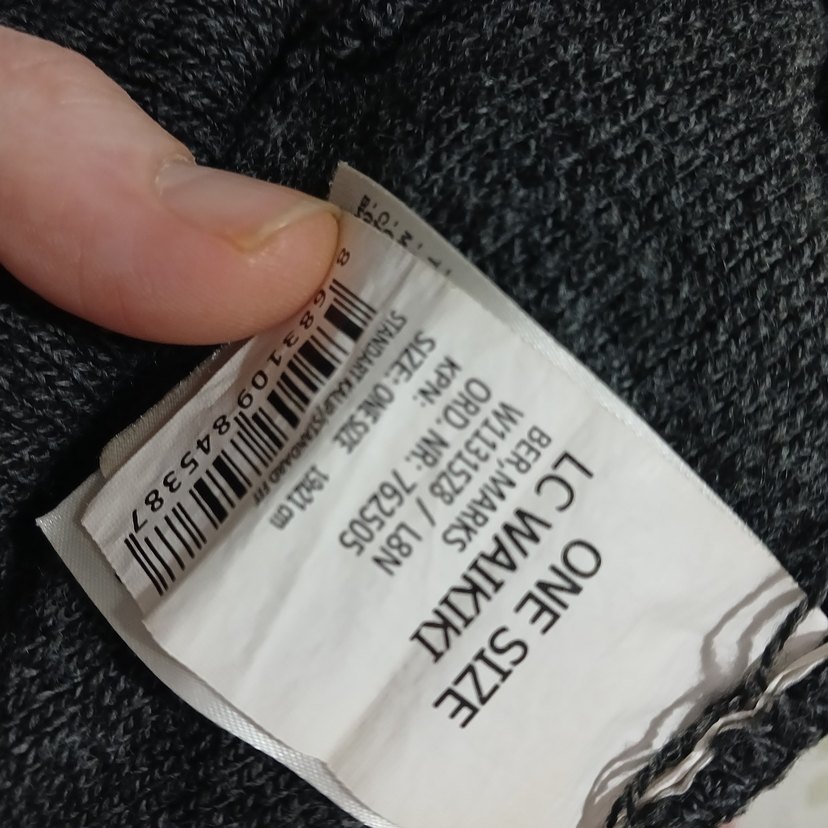 Gri erkek  Örgü Bere - Görsel 4