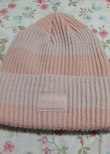 Pembe Örgü Kadın Bere - Görsel 2